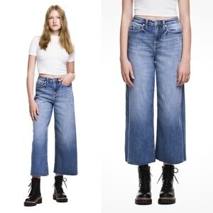CEROS Jeans The Hipster High Rise Crop Wide Leg Med Wash Denim 13 / 31